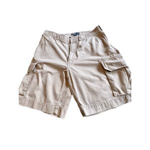 Men Polo Jeans Ralph Lauren Tan/khaki Chino Cargo Cotton Shorts‎ 36.